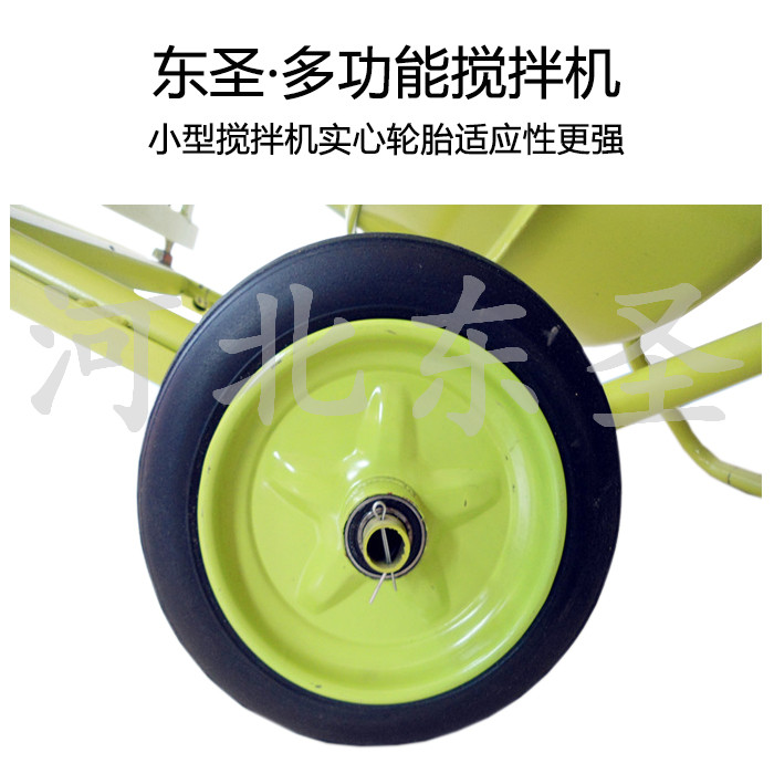 沙灰小型攪拌機行走車輪細節(jié)大圖--河北東圣吊索具制造有限公司--小型攪拌機|石材夾具|液壓堆高車|手動叉車